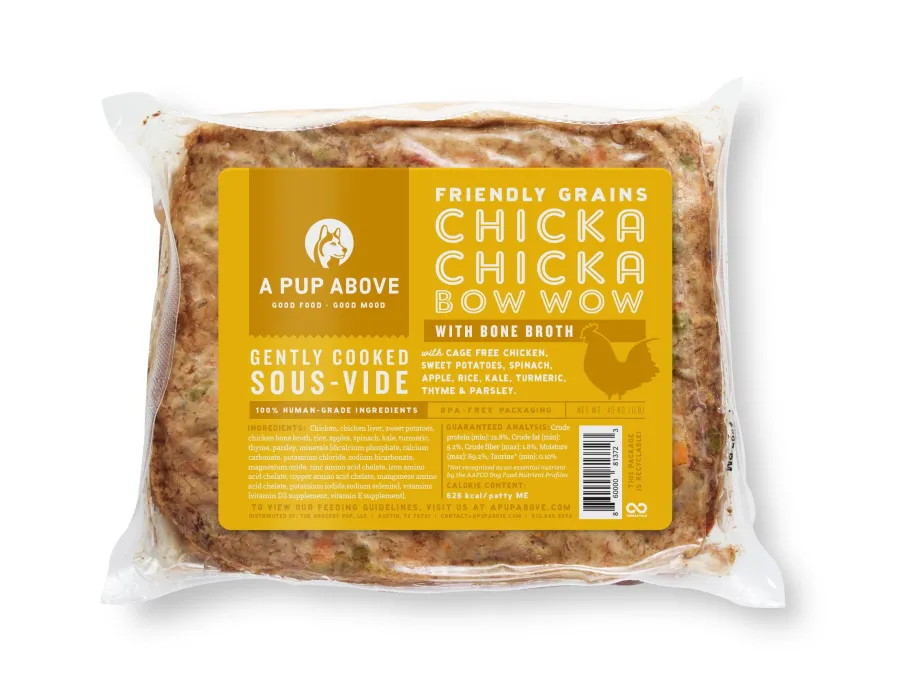 Fashion A Pup Above Chicka Chicka Bow Wow Friendly Grains Gently Cooked Dog Food, 1-lb