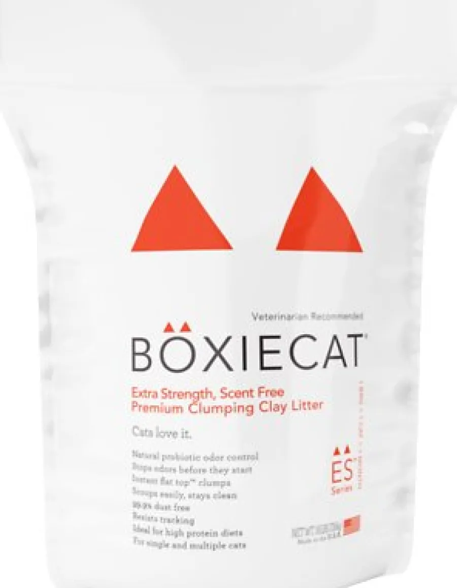 Flash Sale Boxiecat Extra Strength Scent Free Premium Clumping Clay Cat Litter, 16-lb