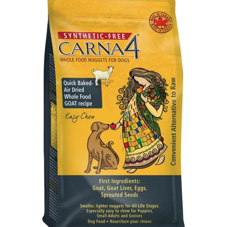 Best Sale Carna4 Easy-Chew Quick Baked Goat Grain-Free Air-Dried Dog Food, 2.2-lb