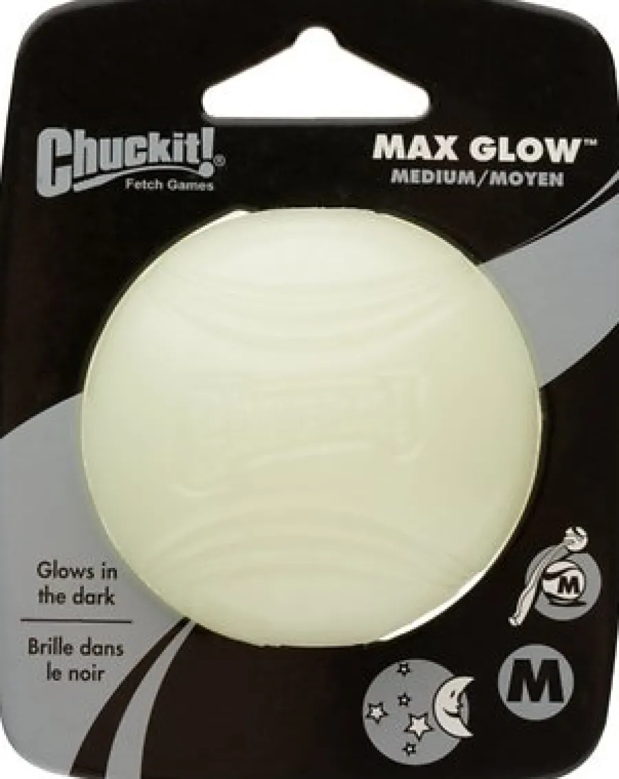 Flash Sale Chuckit ! Max Glow Ball, Medium, 1 count