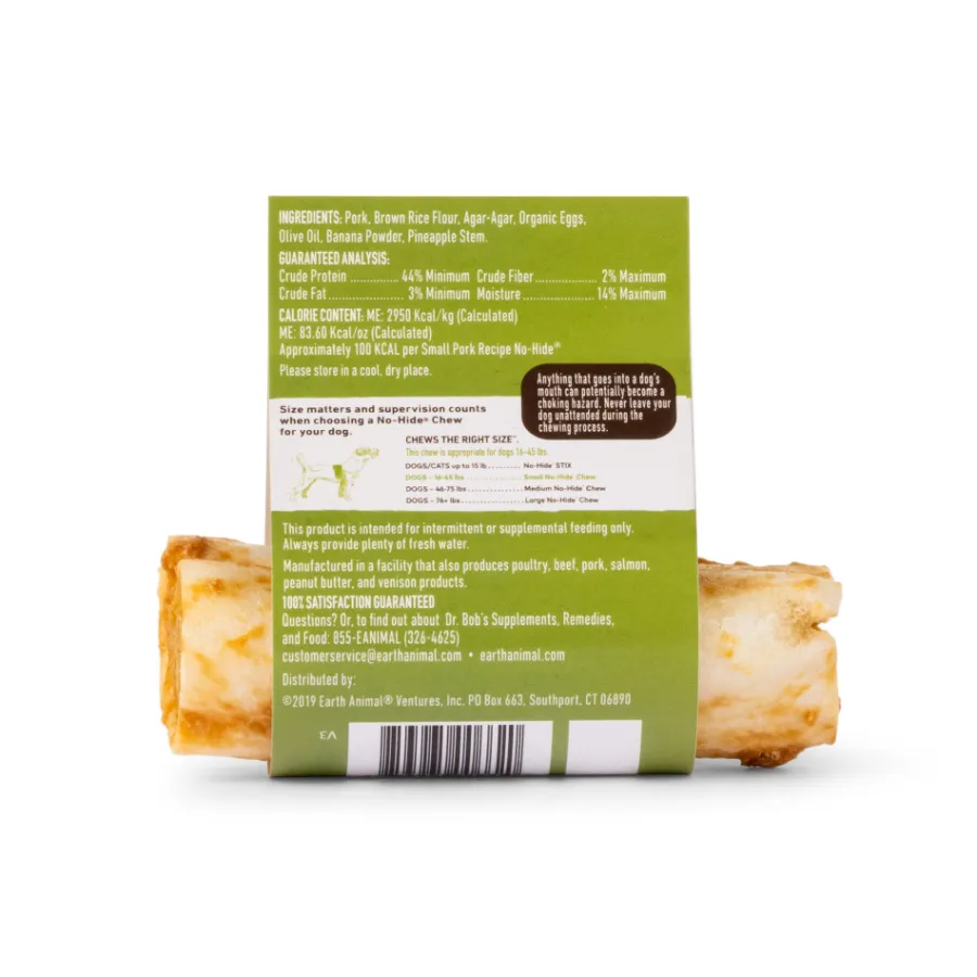Best Sale Earth Animal No-Hide Pork Chew Dog Treat, Small