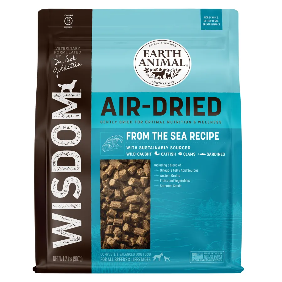 Online Earth Animal Wisdom From The Sea Air-Dried Dog Food, 2-lb