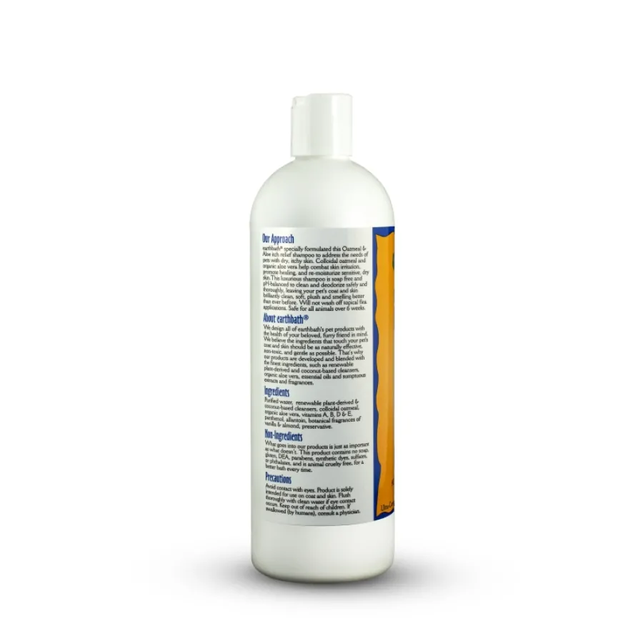 Flash Sale earthbath Oatmeal & Aloe Shampoo for Dogs & Cats, Vanilla & Almond, 16-oz