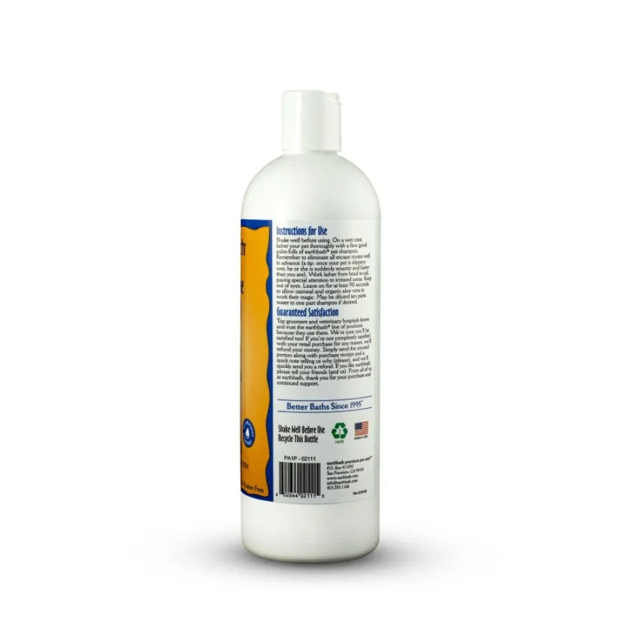 Flash Sale earthbath Oatmeal & Aloe Shampoo for Dogs & Cats, Vanilla & Almond, 16-oz