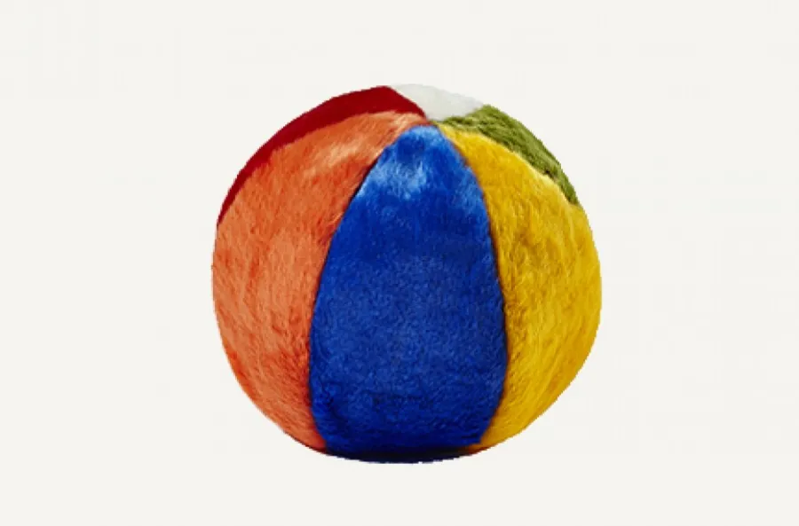 New Fluff & Tuff Beach Ball Plush Dog Toy, Large
