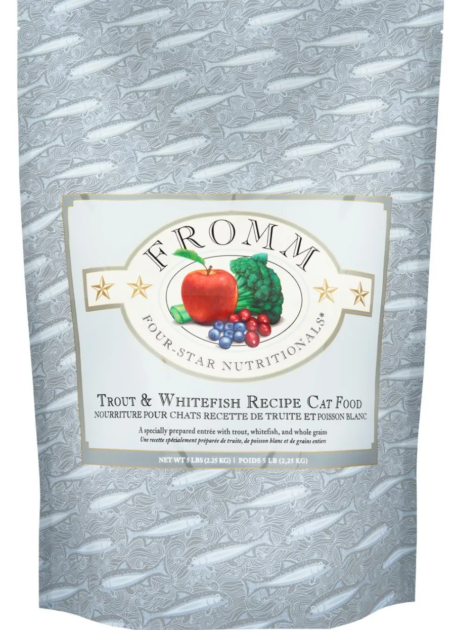 Discount Fromm Four-Star Nutritionals Trout & Whitefish Dry Cat Food, 5-lb