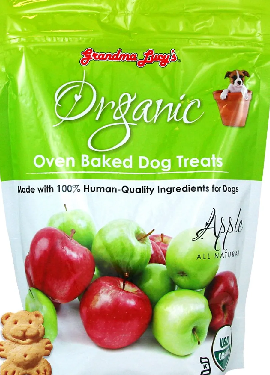 Best Sale Grandma Lucy's Organic Apple Oven Baked Dog Treats, 14-oz