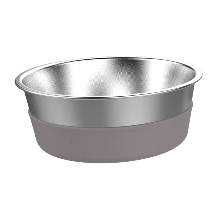 Cheap Messy Mutts Stainless Steel Heavy Gauge Non-Slip Dog Bowl, Large