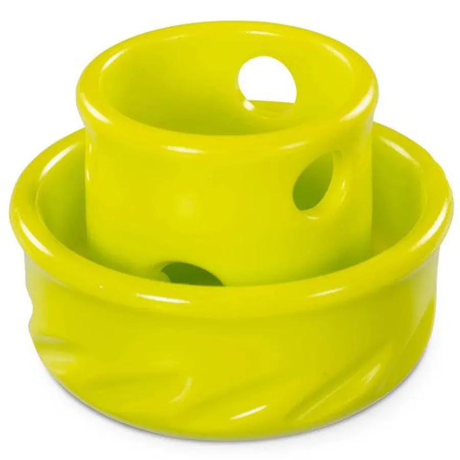 Sale Messy Mutts Totally Pooched Puzzle'n Play Mushroom Dog Toy, Green, Small, 3.2-in x 2.5-in