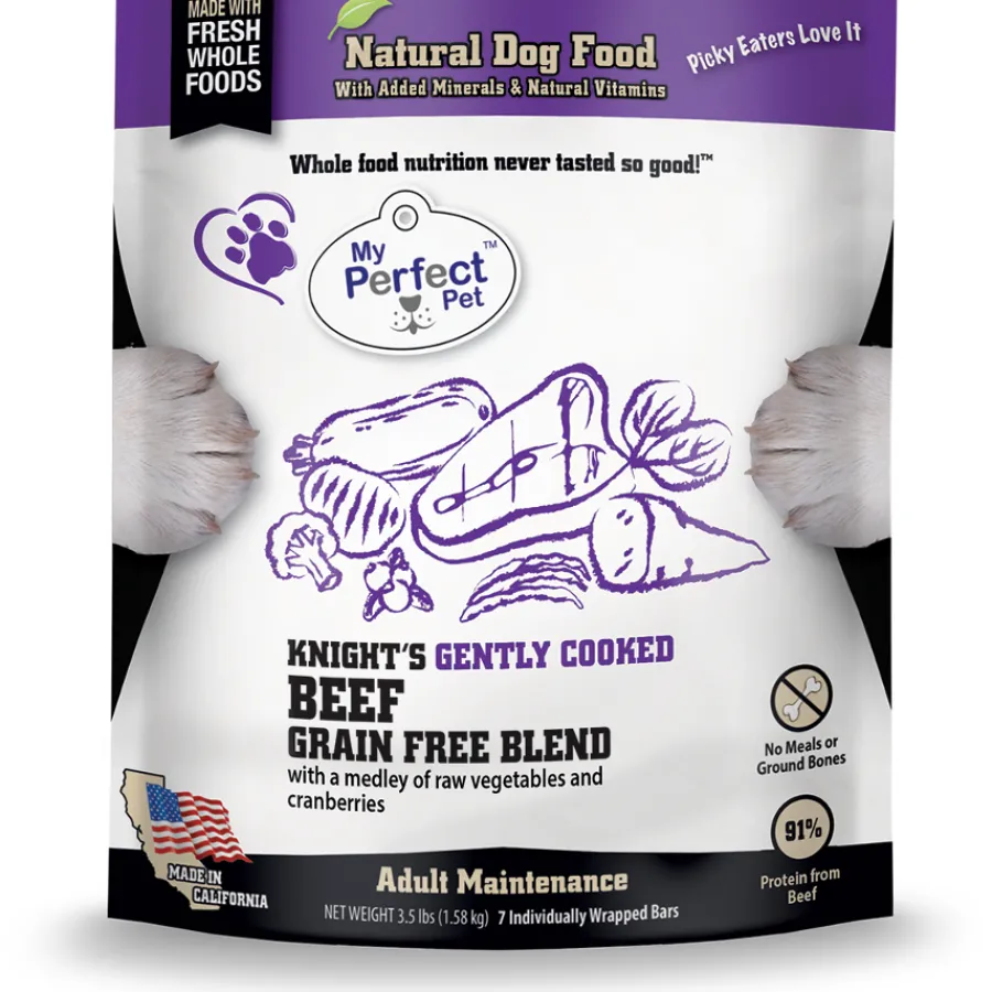 Cheap My Perfect Pet Knight's Beef Blend Grain-Free Frozen Dog Food, 3.5-lb