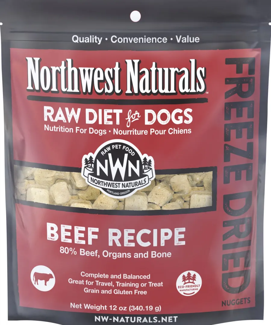 Cheap Northwest Naturals Raw Diet Beef Nuggets Freeze-Dried Dog Food, 12-oz