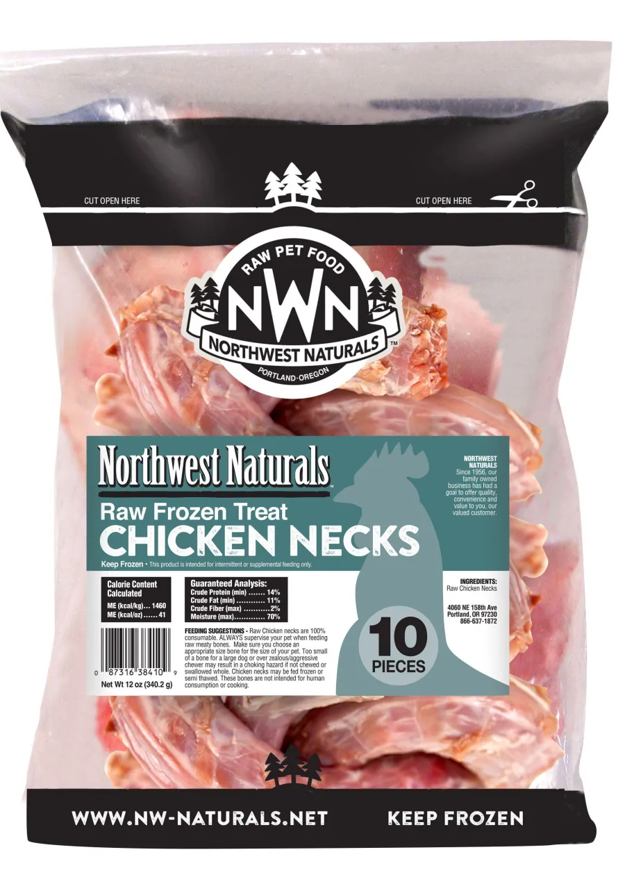 Sale Northwest Naturals 'Raw Meaty Bones' Chicken Neck Bone Raw Frozen Dog Treat, 10-pk