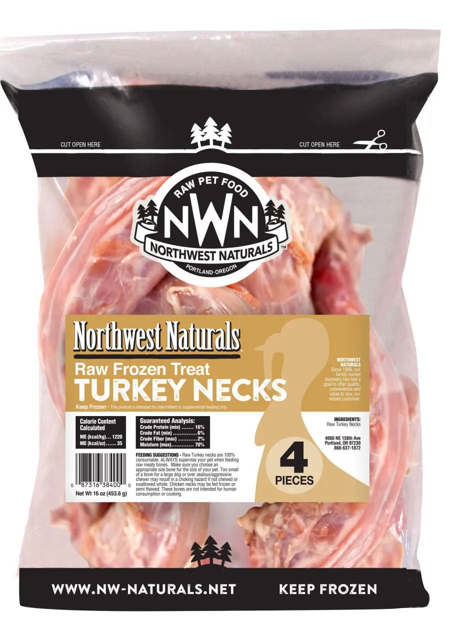 Cheap Northwest Naturals 'Raw Meaty Bones' Turkey Neck Bone Raw Frozen Dog Treat, 4-pk