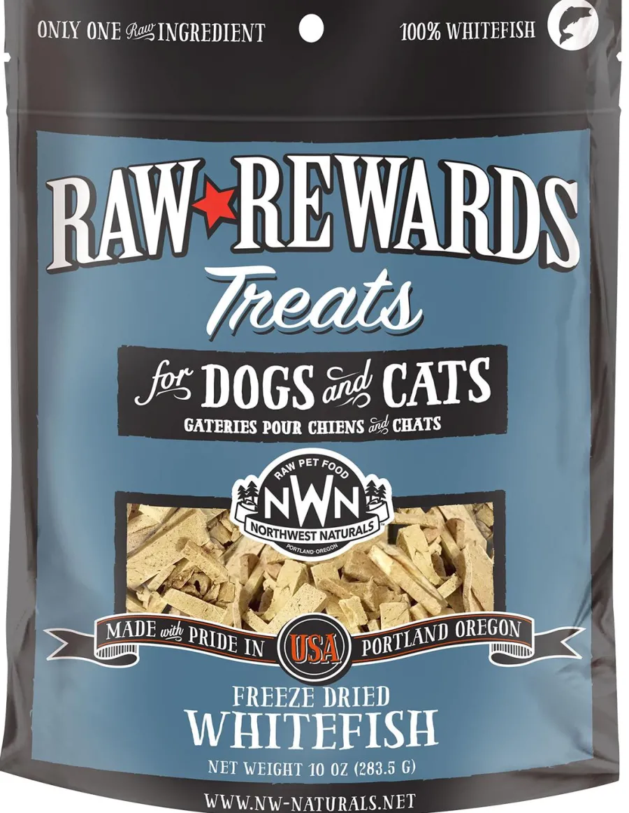 Outlet Northwest Naturals Raw Rewards Whitefish Freeze Dried Dog & Cat Treats, 10-oz