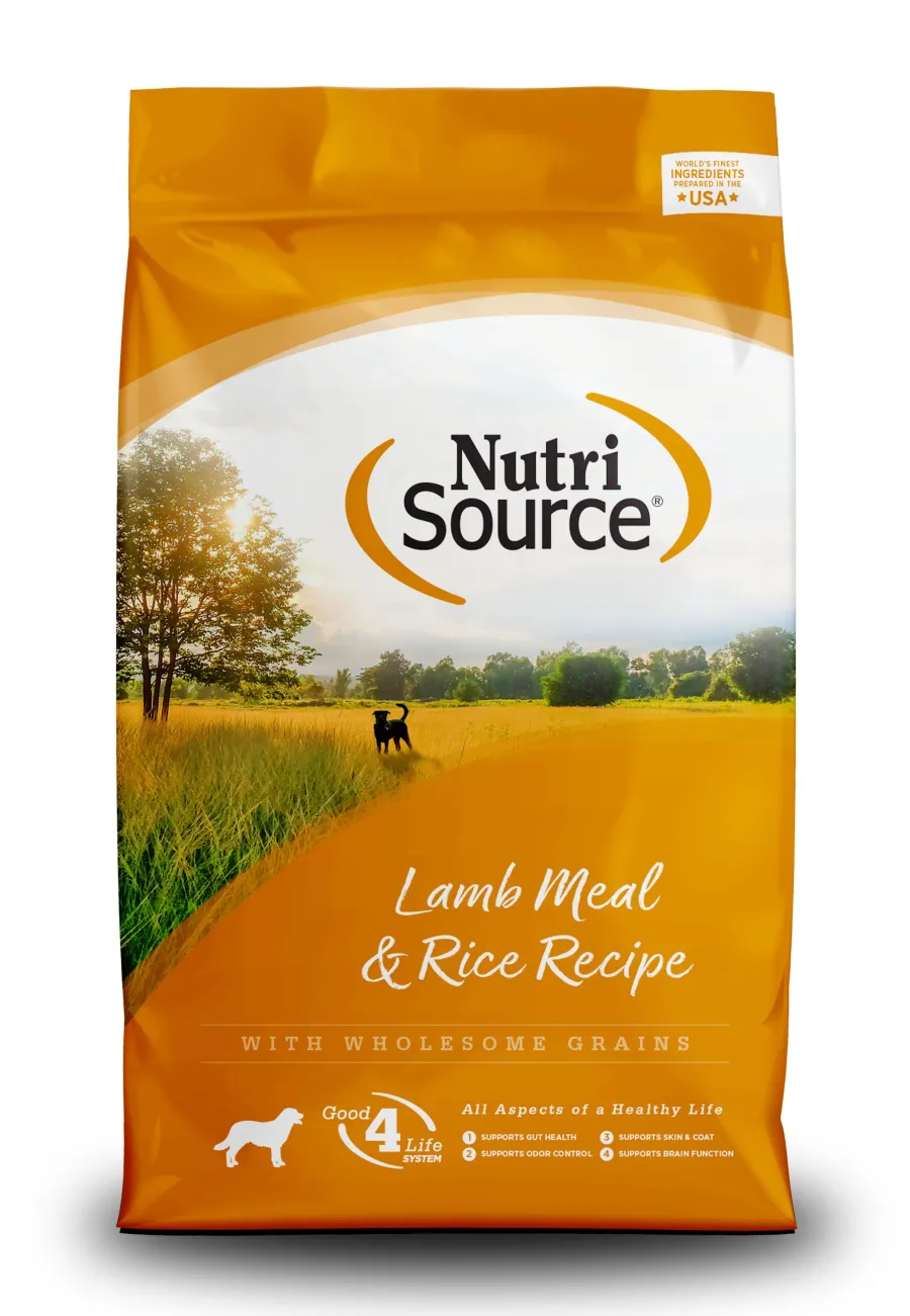 Cheap NutriSource Lamb Meal & Rice with Wholesome Grains Dry Dog Food, 12-lb