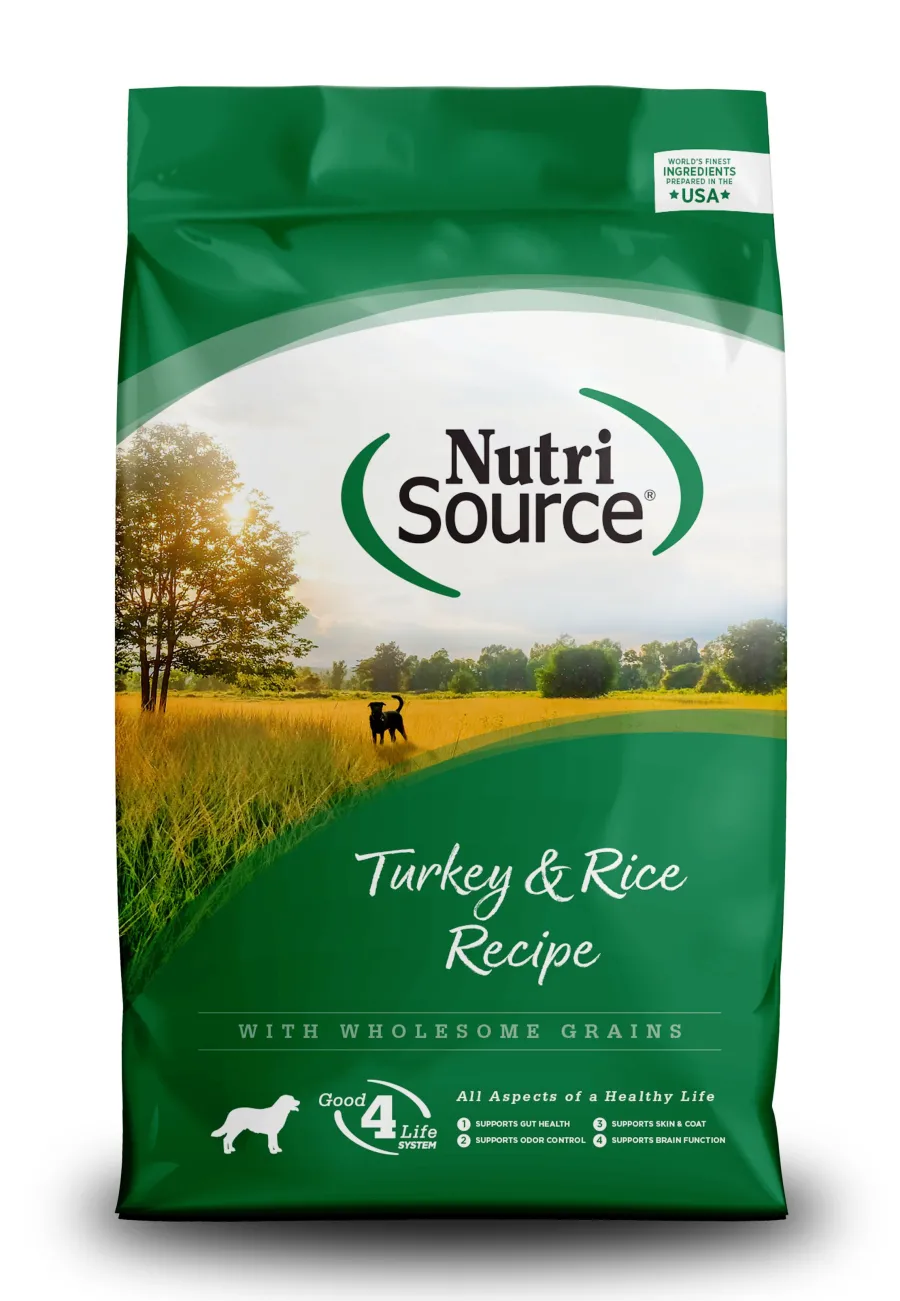 Outlet NutriSource Turkey & Rice with Wholesome Grains Dry Dog Food, 5-lb (**)