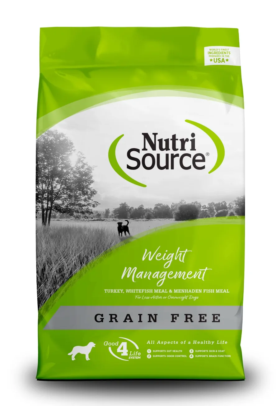Online NutriSource Weight Management Grain-Free Dry Dog Food, 5-lb (**)