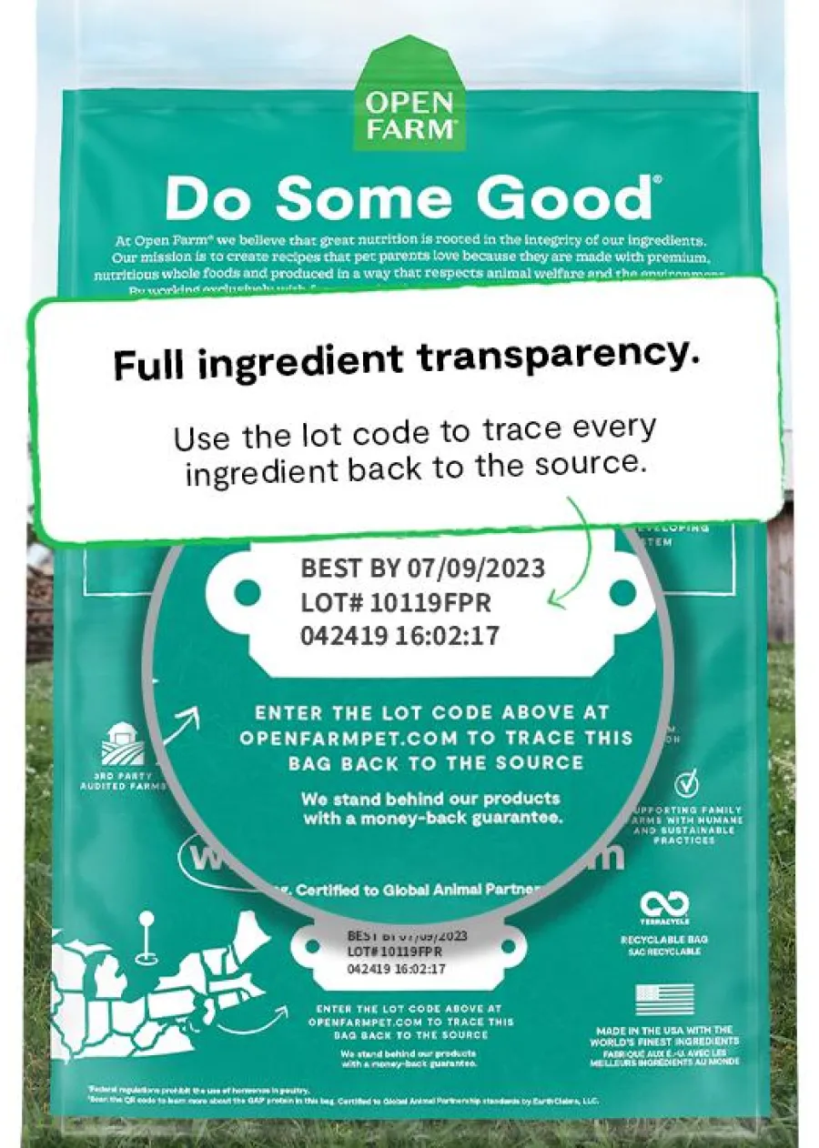 New Open Farm Kitten Chicken & Turkey Recipe Grain-Free Dry Cat Food, 4-lb