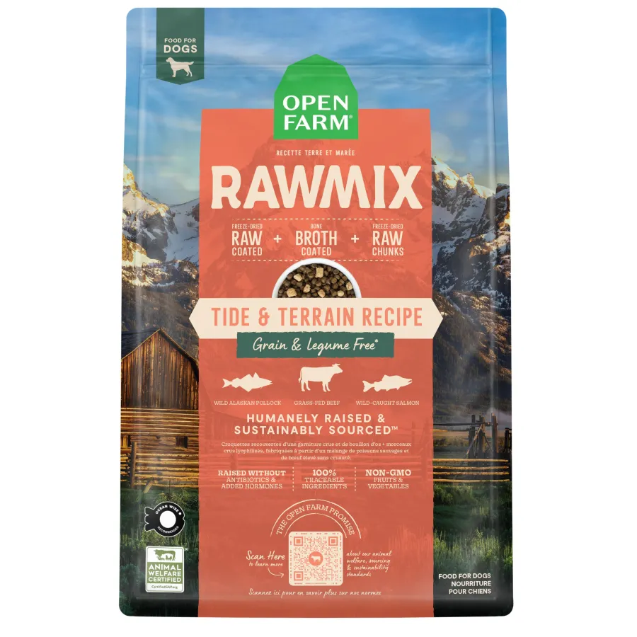 Outlet Open Farm RawMix Tide & Terrain Recipe Grain-Free Dry Dog Food, 3.5-lb