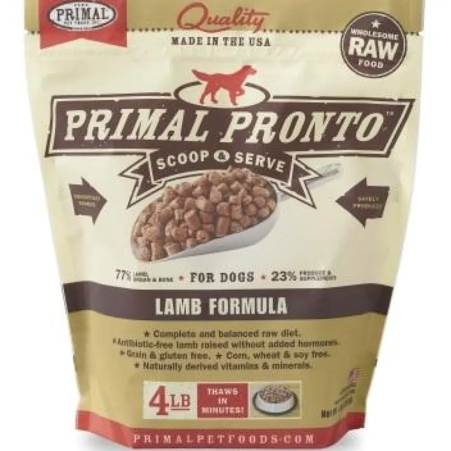 Cheap Primal Pet Foods Primal Pronto Raw Frozen Lamb Formula Dog Food, 4-lb