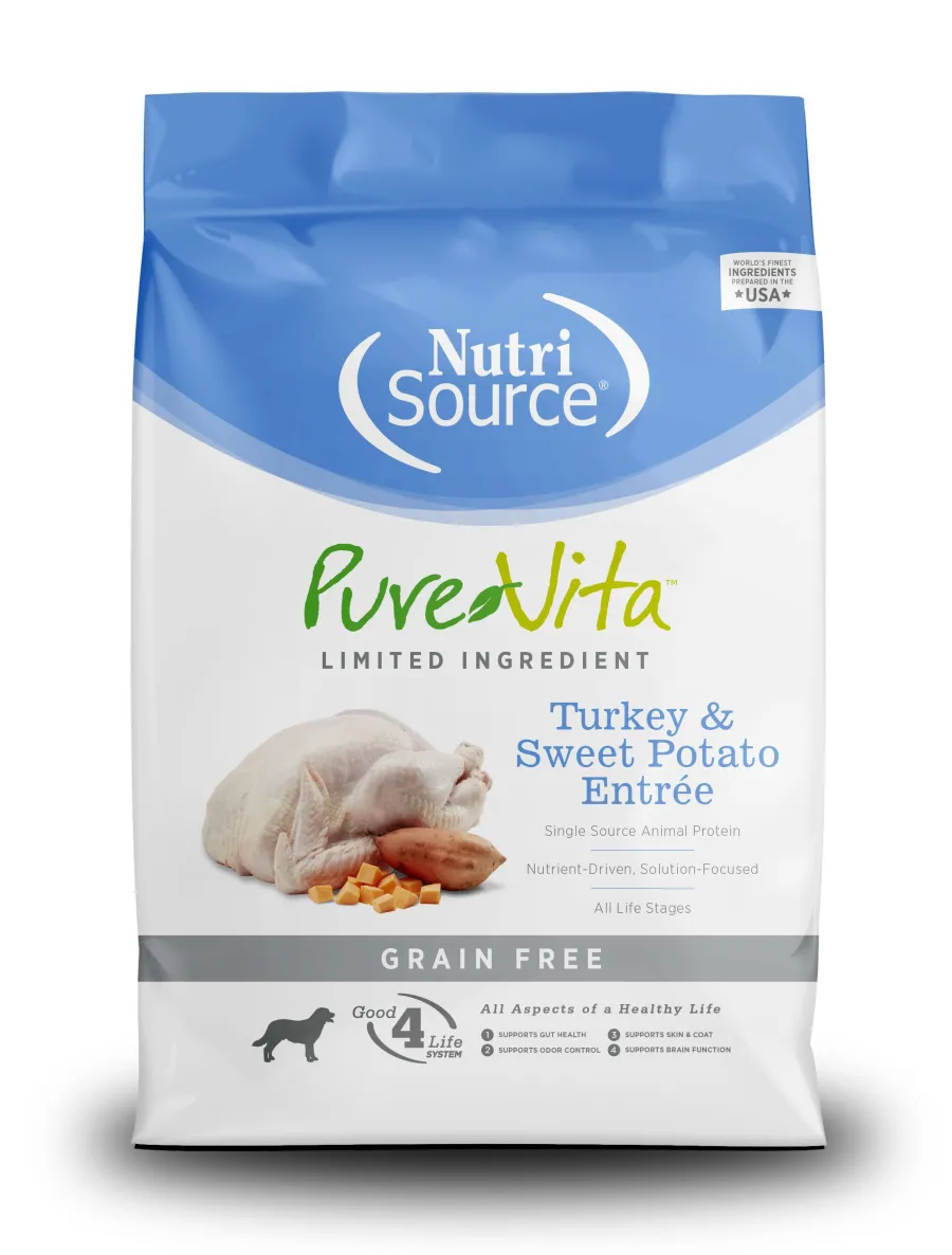 Cheap PureVita Limited Ingredient Turkey & Sweet Potato Entree Grain-Free Dry Dog Food, 4-lb