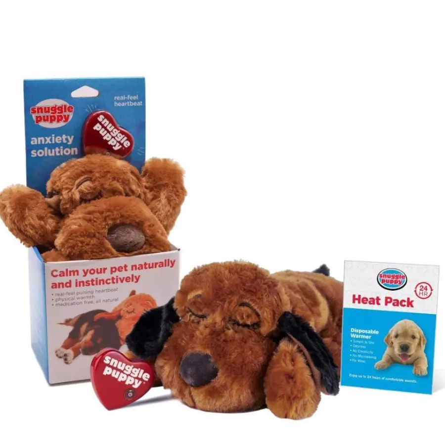 Discount smartpetlove Smart Pet Love Original Snuggle Puppy Heartbeat Dog Toy, Brown