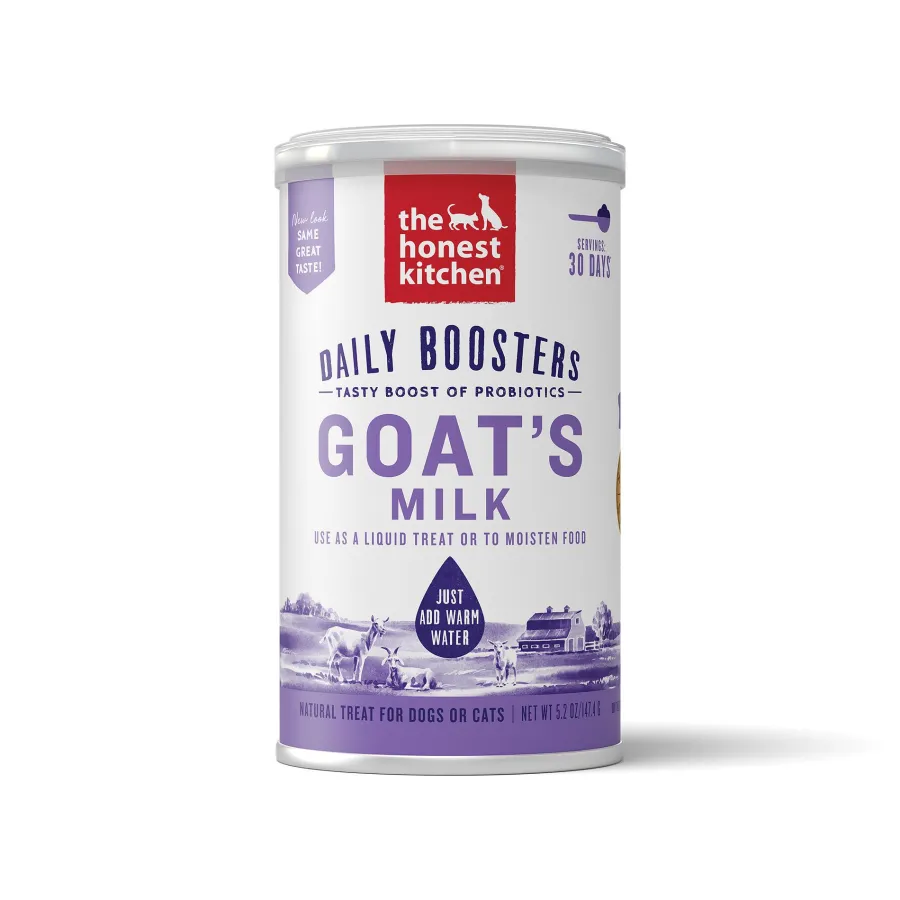 Fashion The Honest Kitchen Daily Boosters Instant Goat's Milk with Probiotics for Dogs & Cats, 5.2-oz