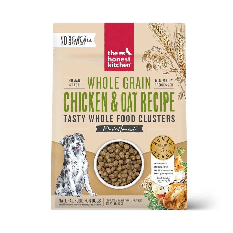 Cheap The Honest Kitchen Whole Food Clusters Chicken & Oat Dry Dog Food, 1-lb