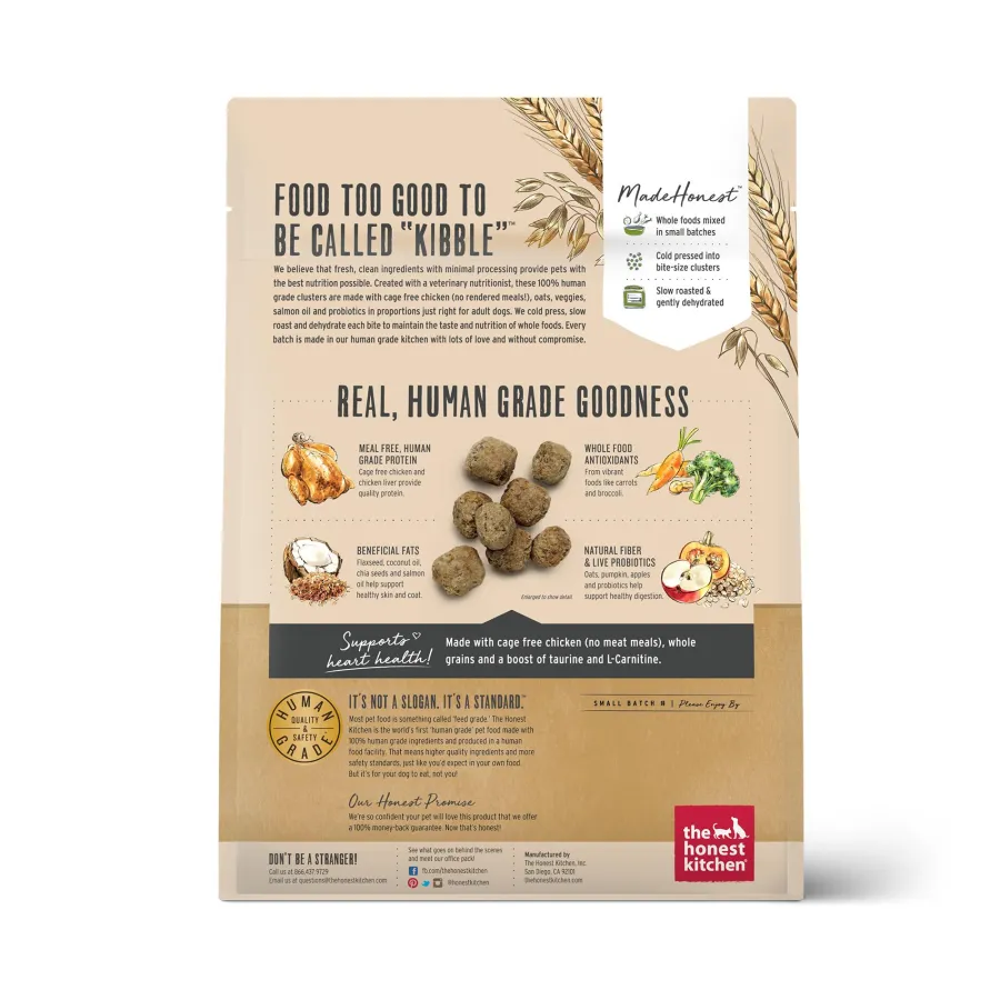 Cheap The Honest Kitchen Whole Food Clusters Chicken & Oat Dry Dog Food, 1-lb