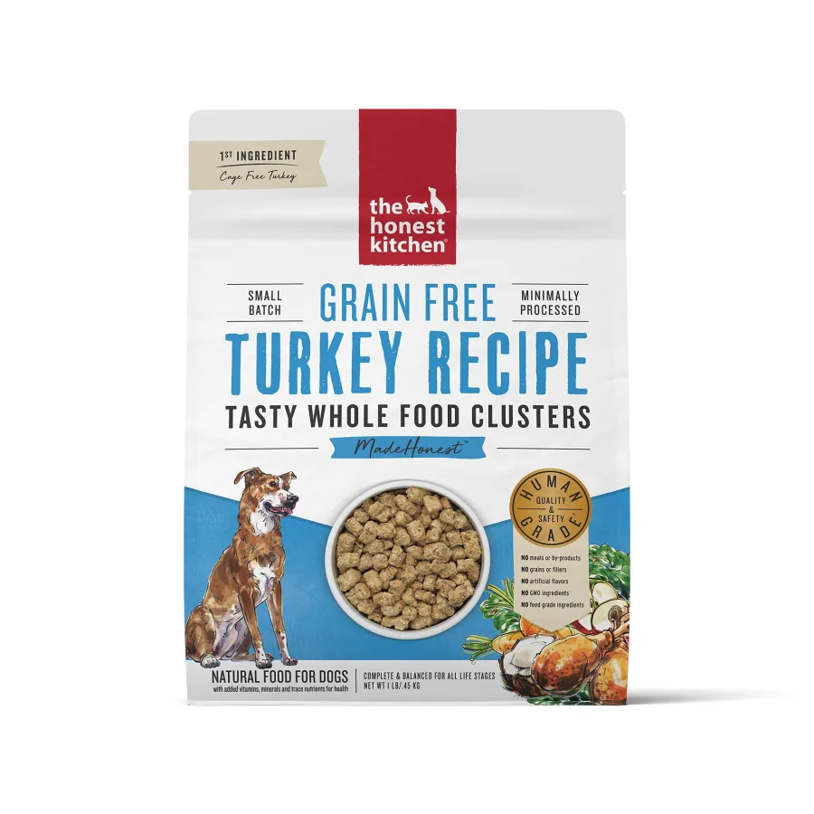 Cheap The Honest Kitchen Whole Food Clusters Turkey Grain-Free Dry Dog Food, 1-lb