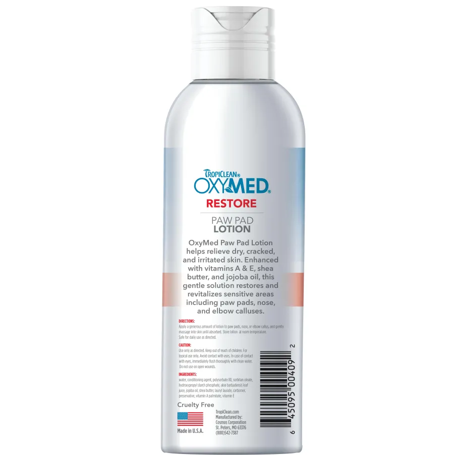 Sale Tropiclean OxyMed Restore Paw Pad Lotion for Dogs, 4-oz