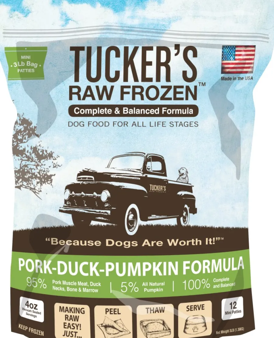 Cheap Tucker's Complete & Balanced Pork, Duck & Pumpkin Raw Frozen Dog Food, 3-lb