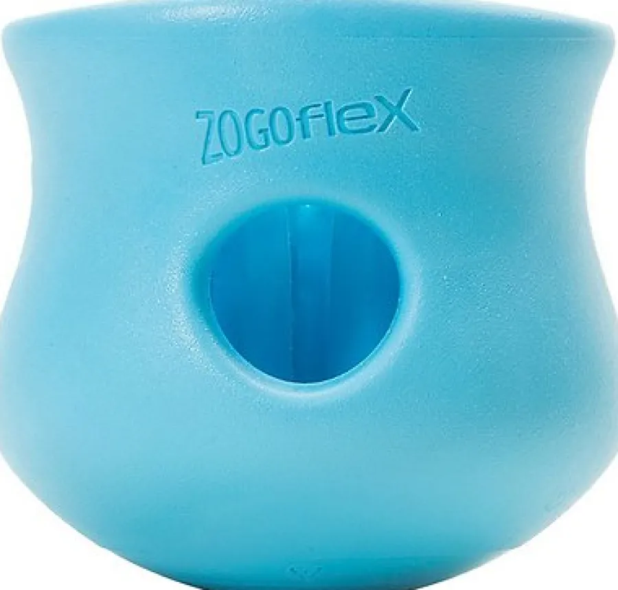 Sale West Paw Zogoflex Toppl Dog Toy, Aqua Blue, Small