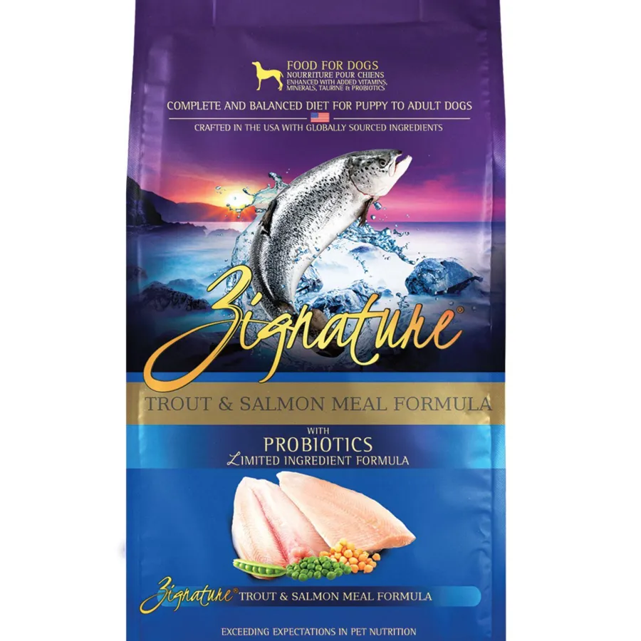 Cheap Zignature Trout & Salmon Meal Limited Ingredient Formula Grain-Free Dry Dog Food, 4-lb