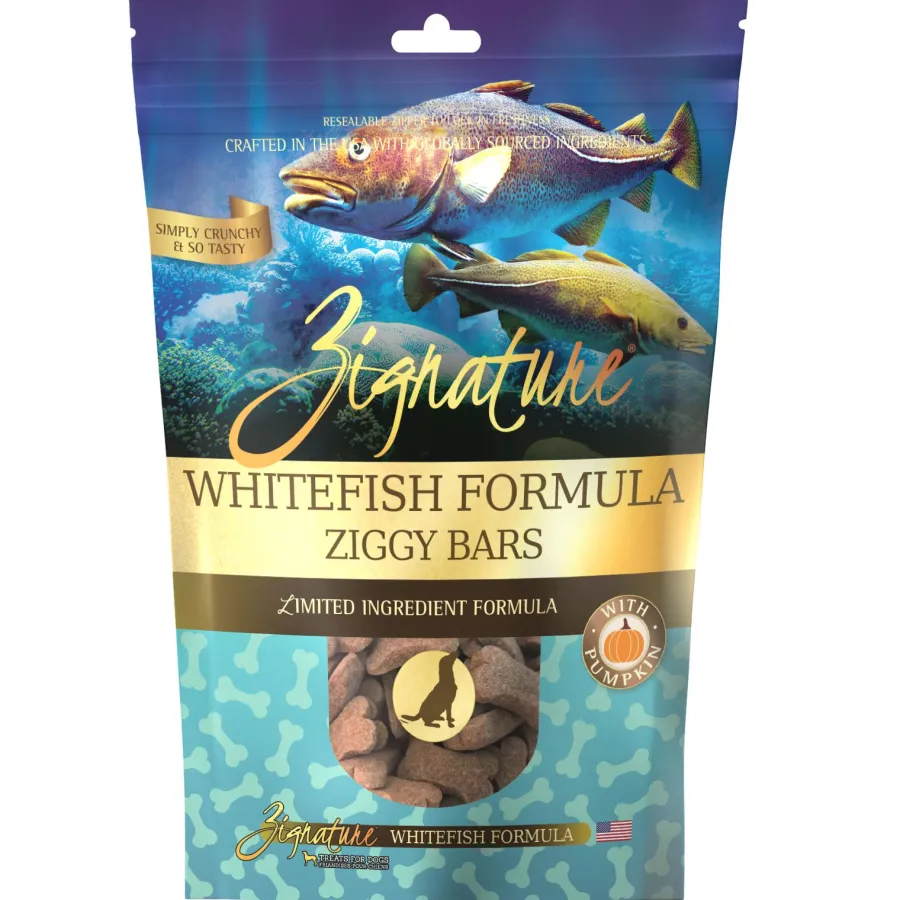 Best Sale Zignature Whitefish Formula Ziggy Bars Dog Treats, 12-oz