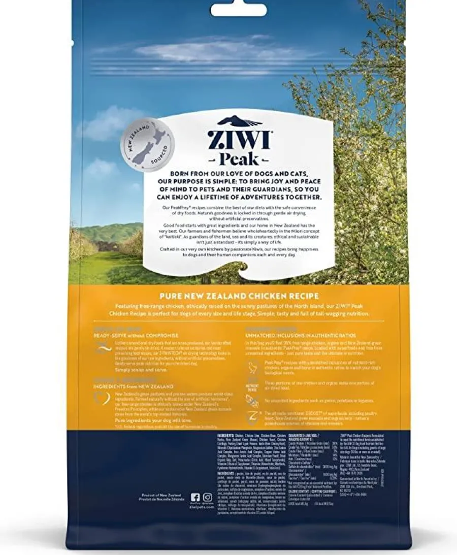 Online ZIWI Peak Chicken Recipe Air-Dried Dog Food, 16-oz | 454-g